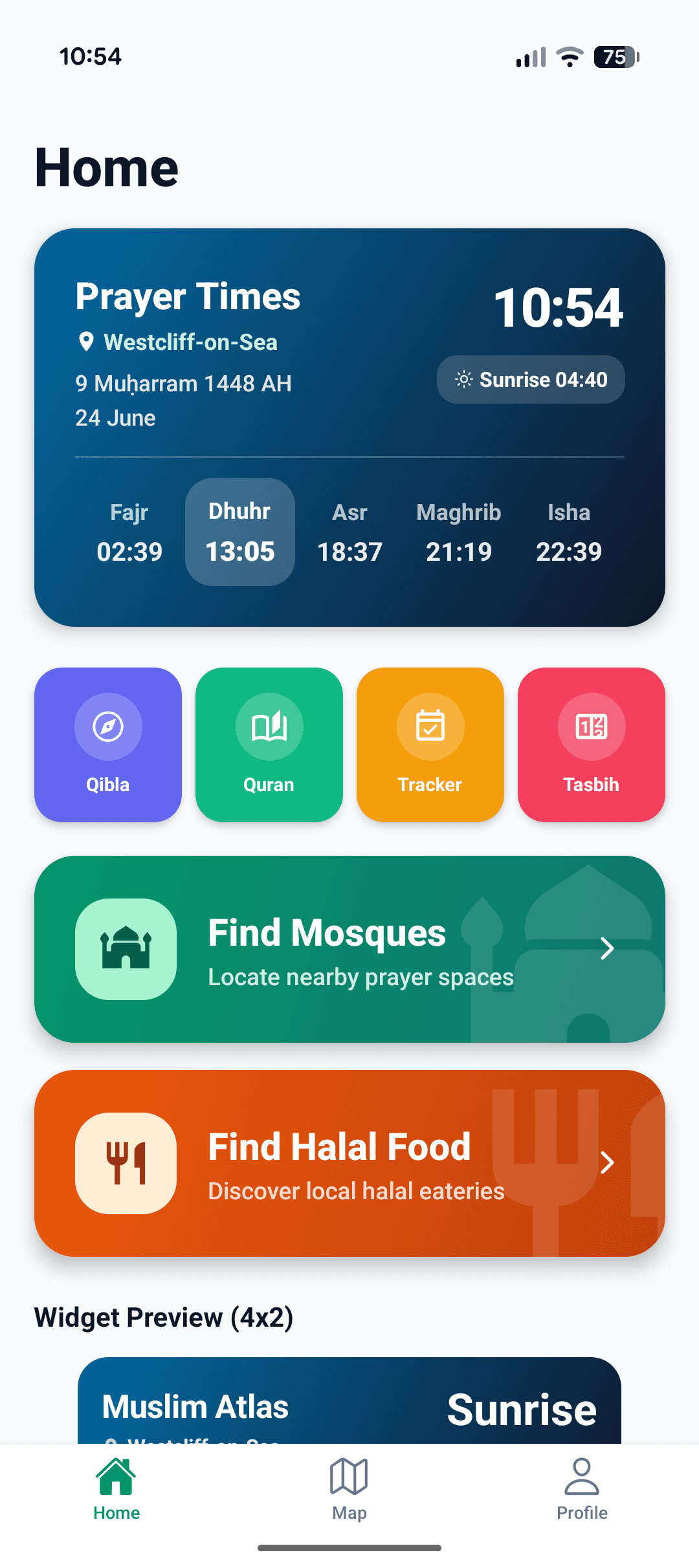 Daily Muslim Dashboard